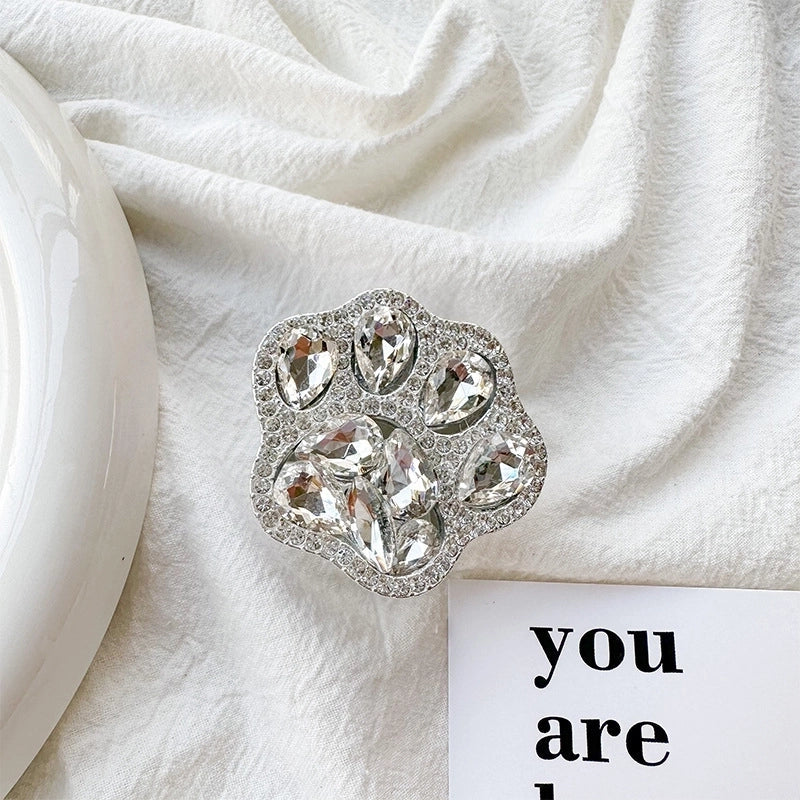 Glitzer Pfotenabdruck